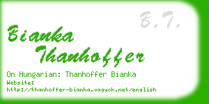 bianka thanhoffer business card